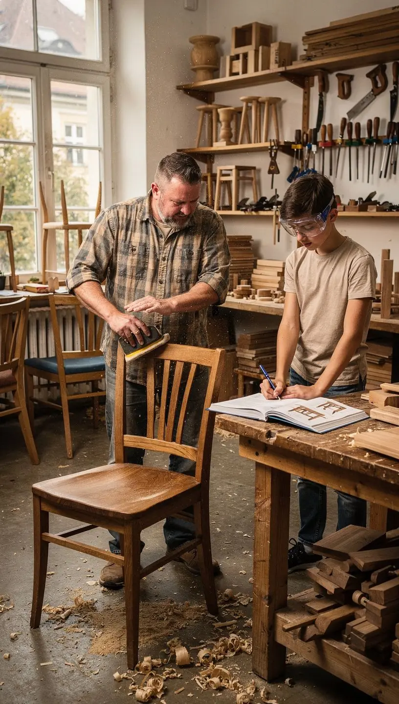 Eine Nahaufnahme von bunten Wollknäueln und Stricknadeln