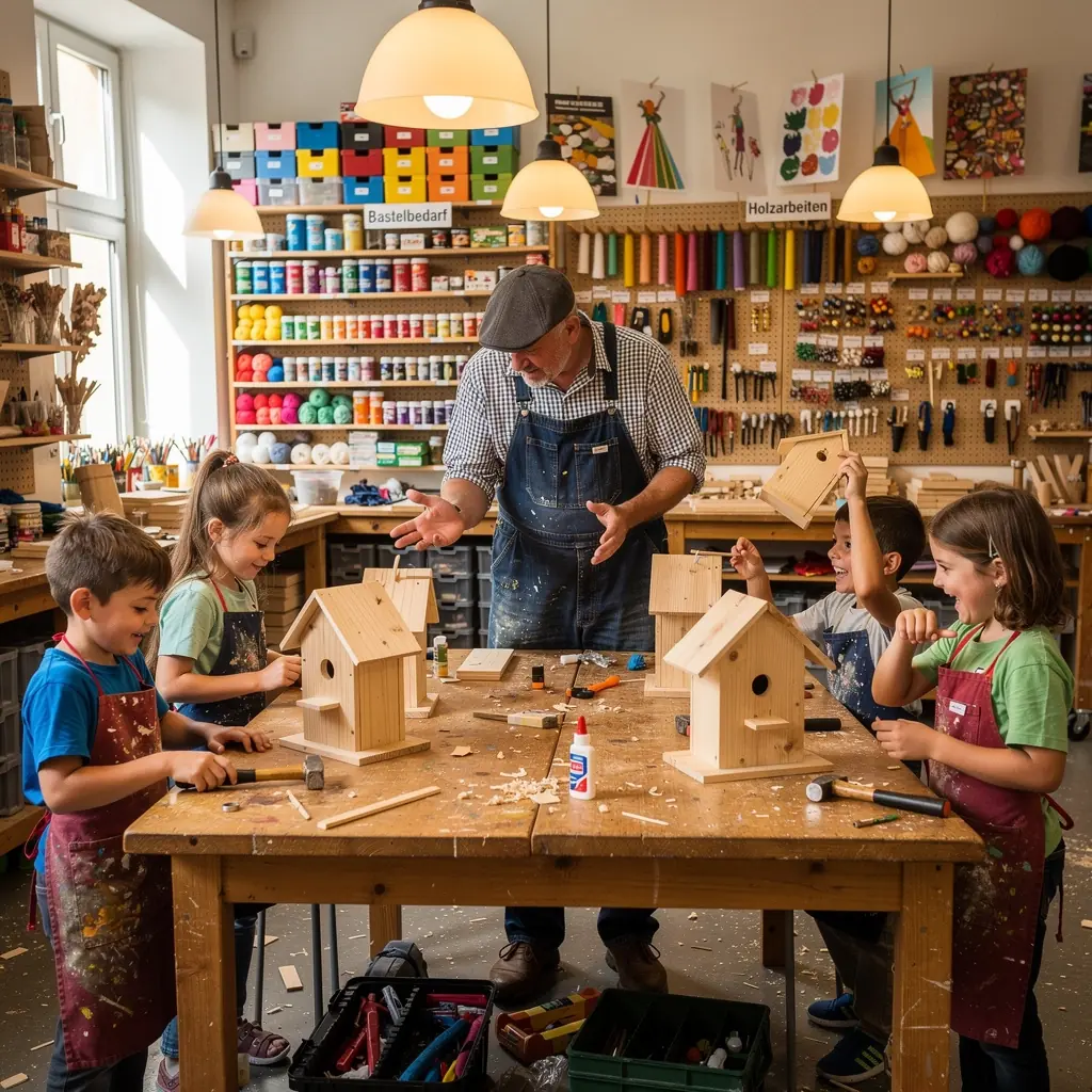Eine Anleitung zur Herstellung von DIY-Dekorationen aus recyceltem Holz.