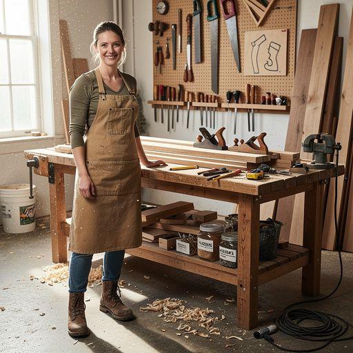 Ein DIY-Buch mit Schritt-für-Schritt-Anleitungen für Holzarbeiten.